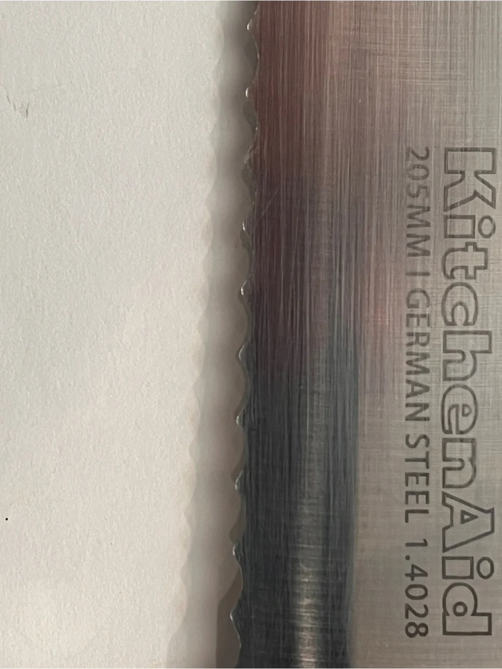 KitchenAid Stainless Steel Serrated Bread Knife with Black Handle
